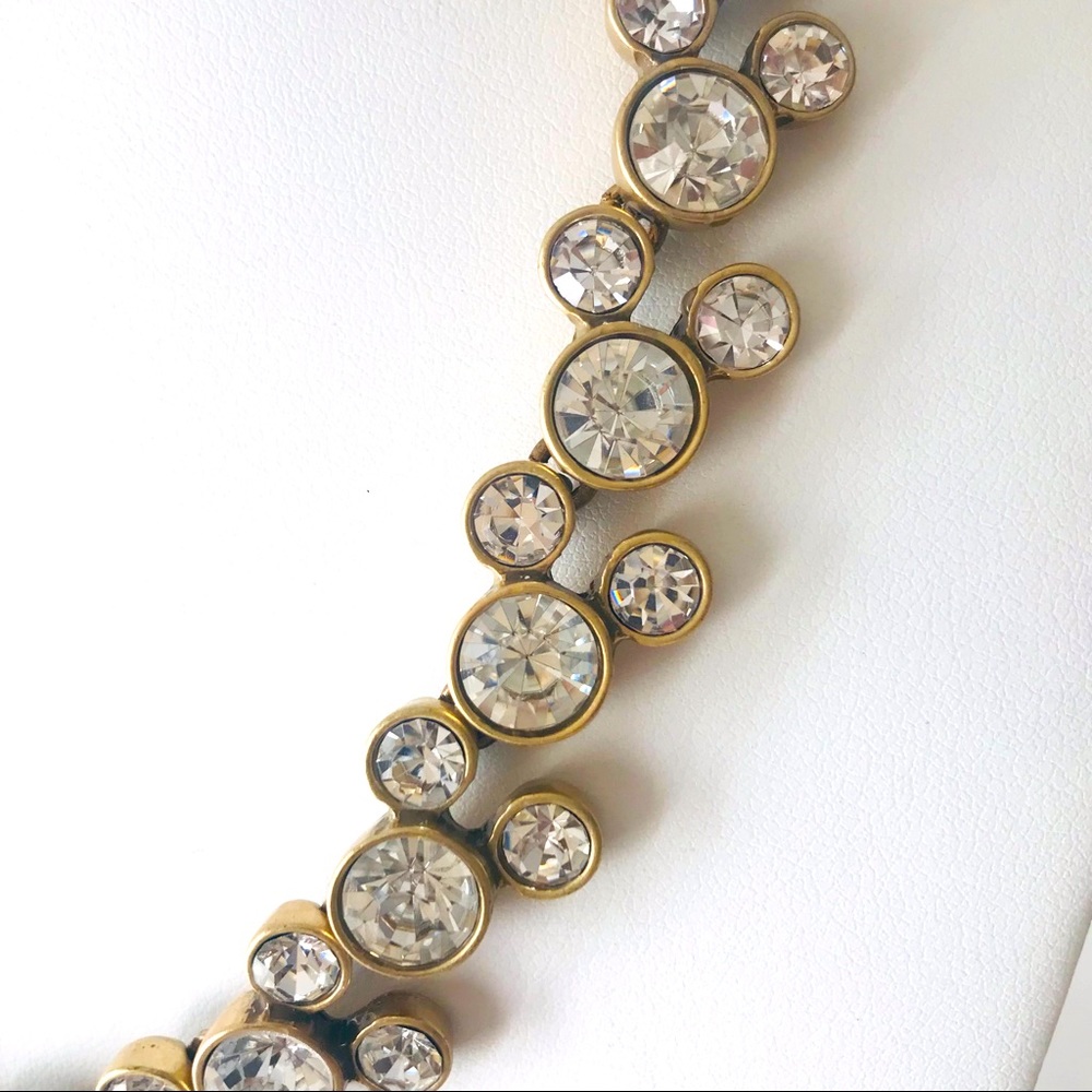 Ann Taylor Loft Sparkling Clear Rhinestone Necklace